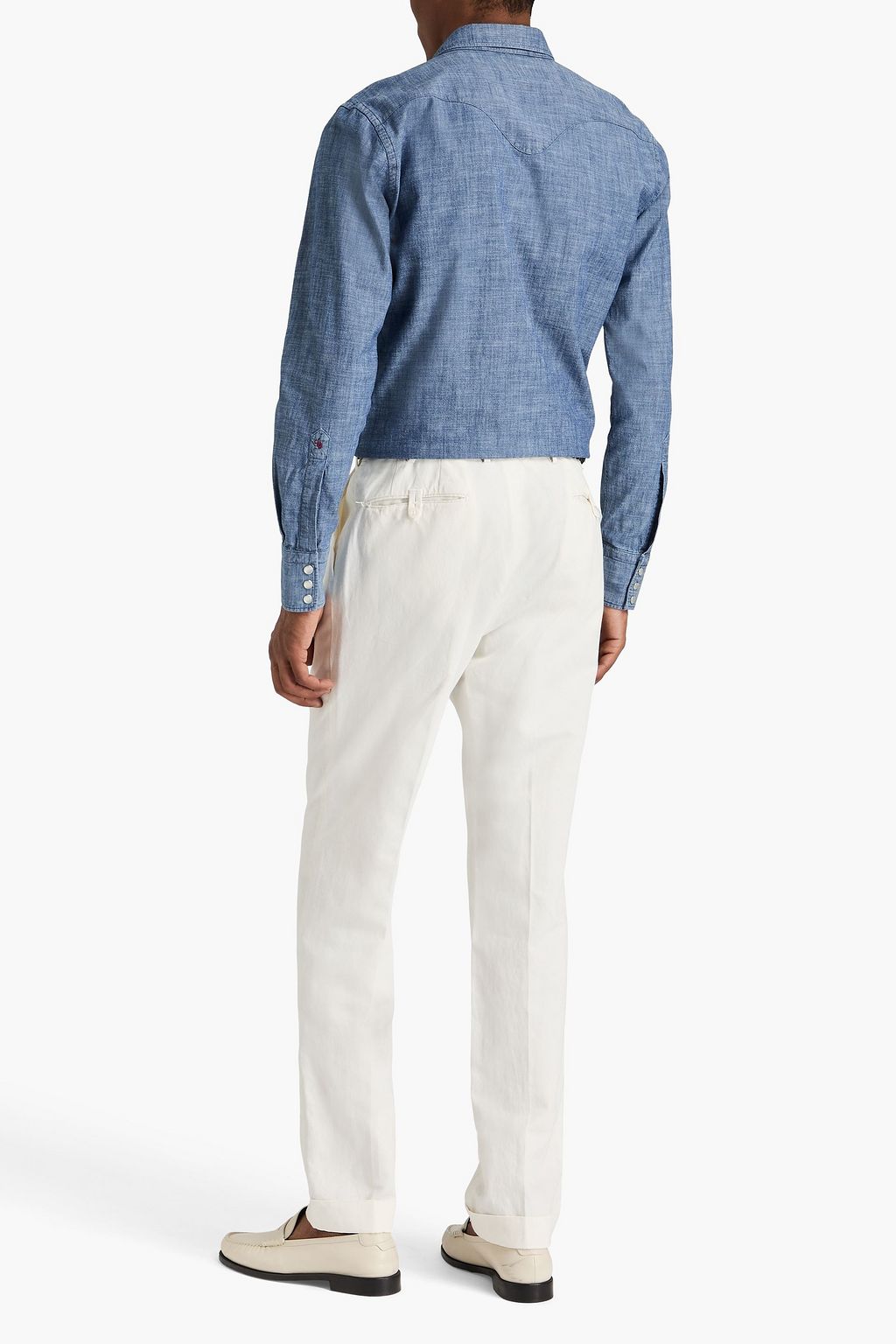 SLOWEAR قميص Glanshirt من قطن شامبراي