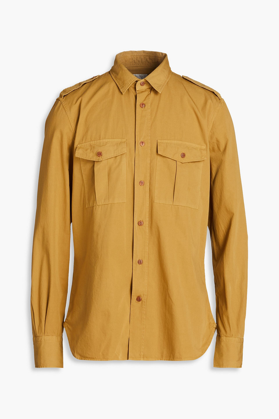 Slowear Glanshirt Cotton-poplin Shirt In Mustard