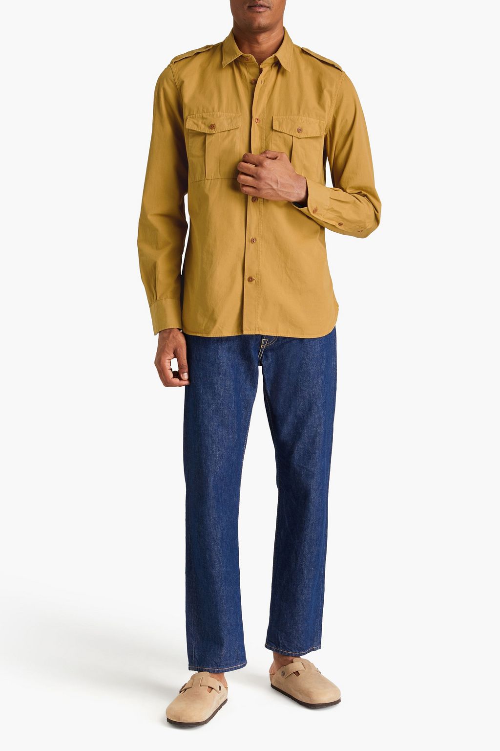 SLOWEAR قميص Glanshirt من قطن بوبلين