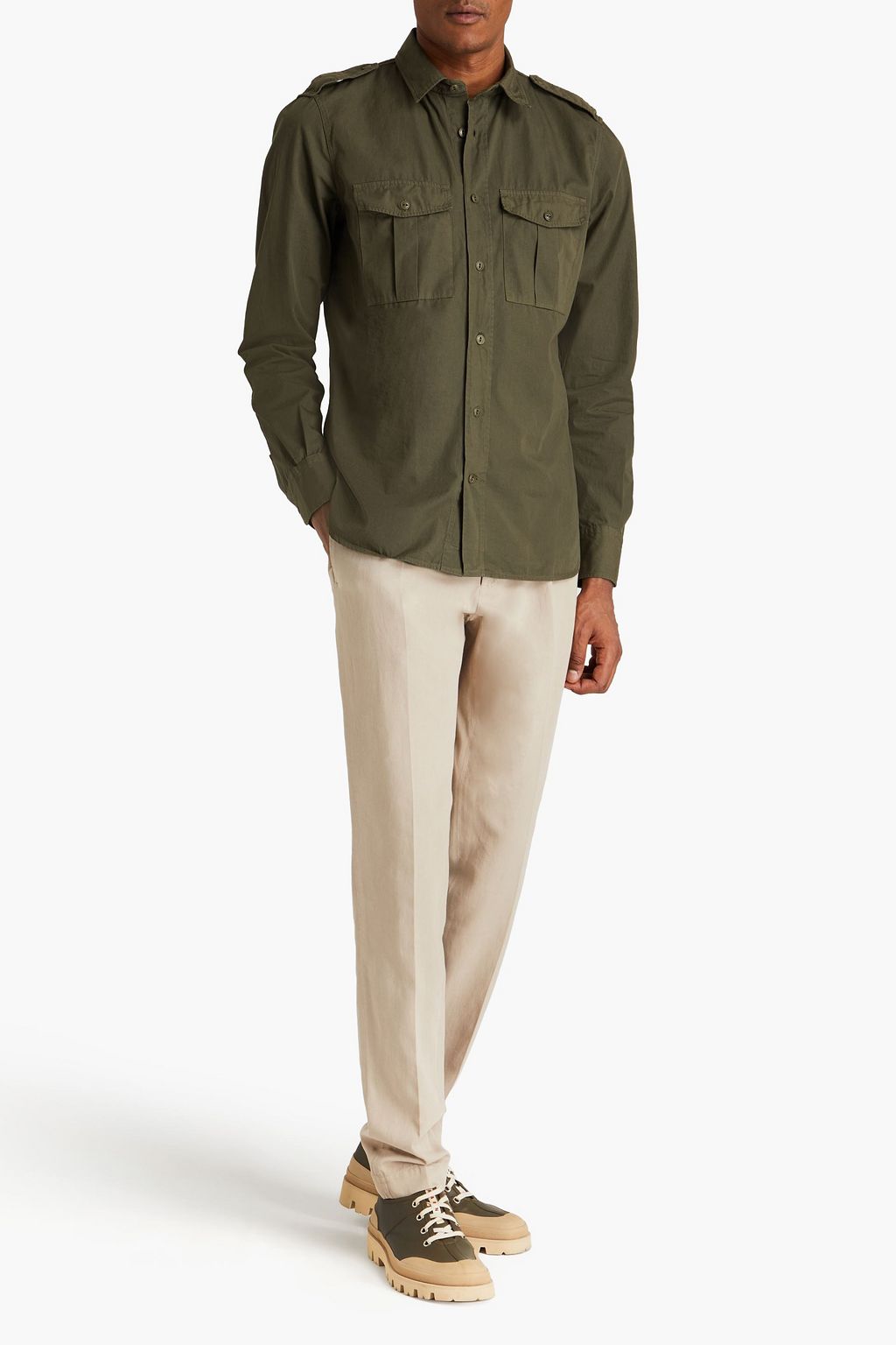 SLOWEAR قميص Glanshirt من قطن بوبلين