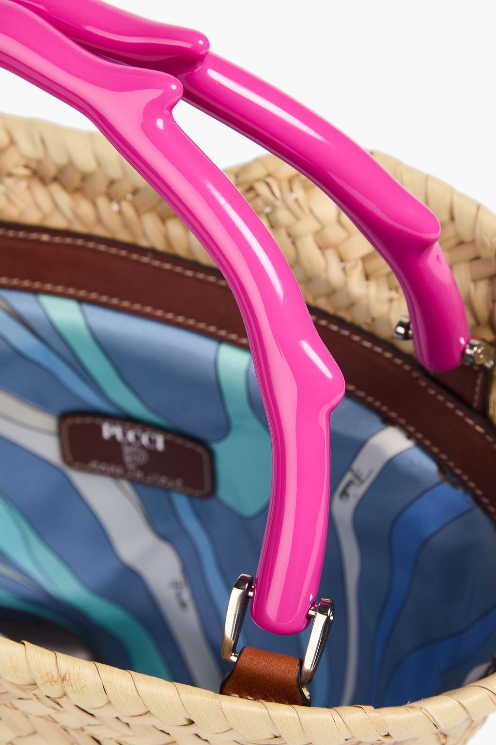 PUCCI Woven straw tote
