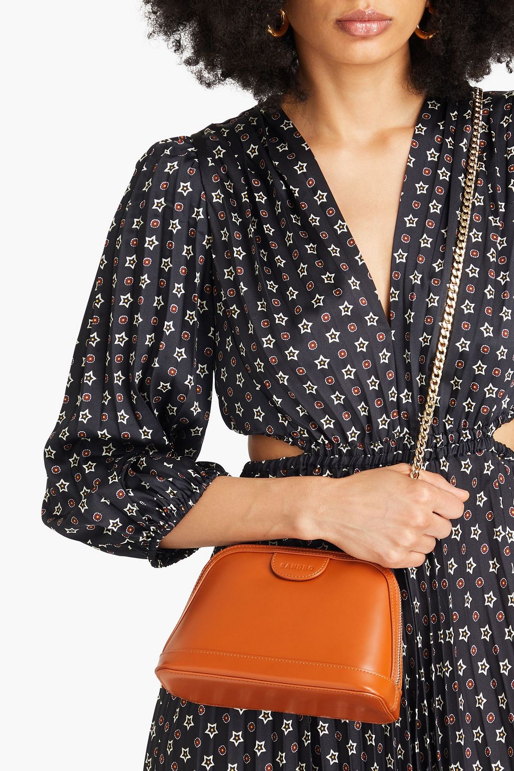 SANDRO Leather cross-body bag