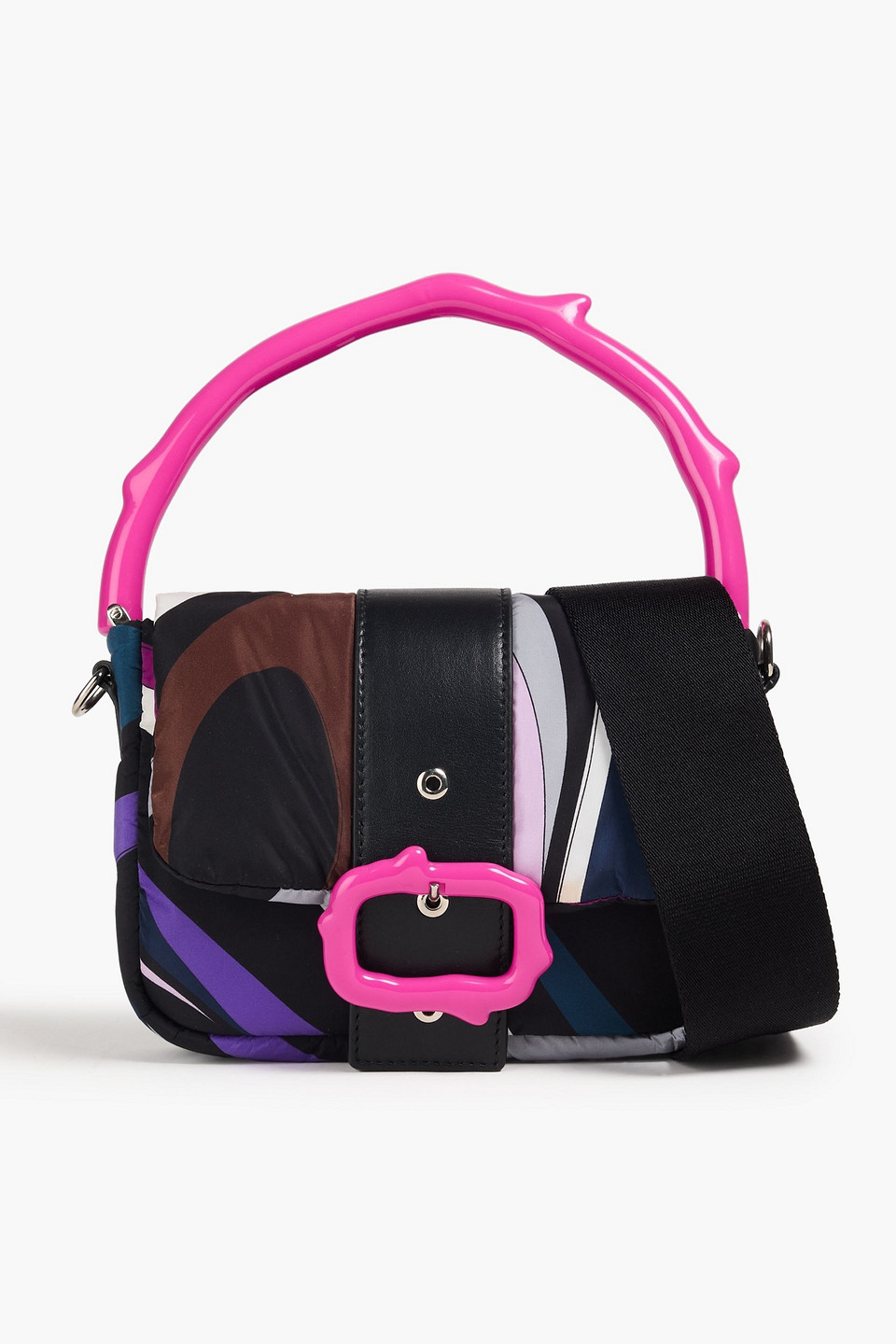 Pucci Printed Shell Tote In Black
