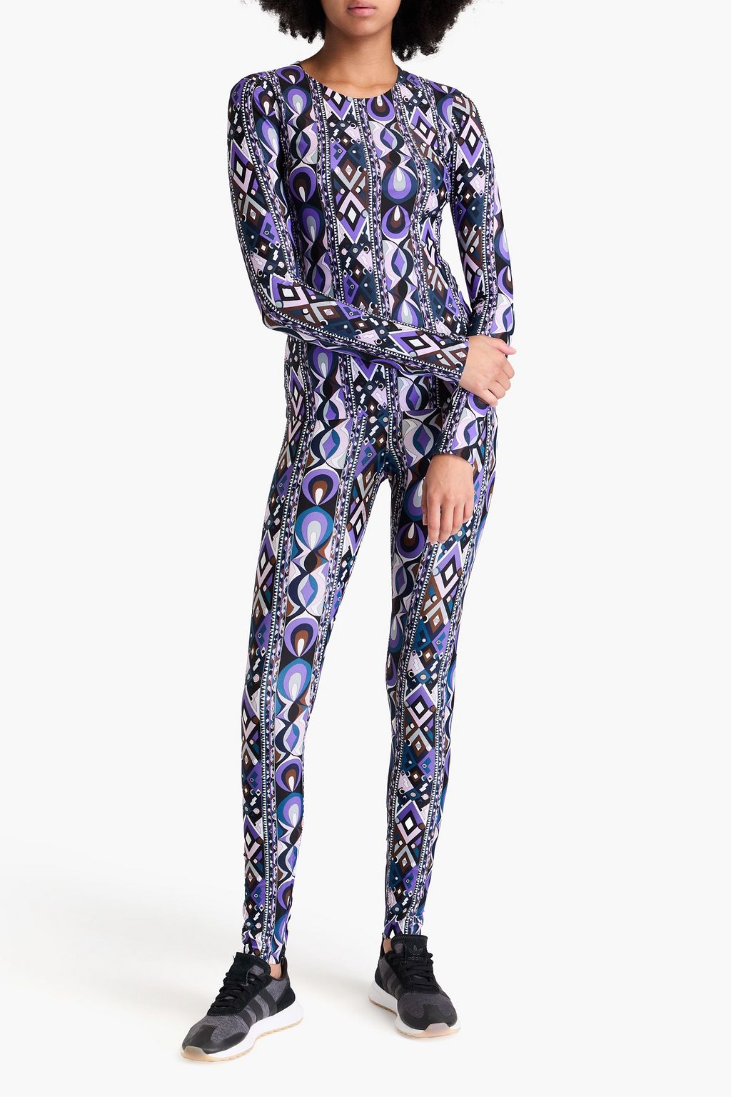 PUCCI 프린트 스트레치 저지 레깅스