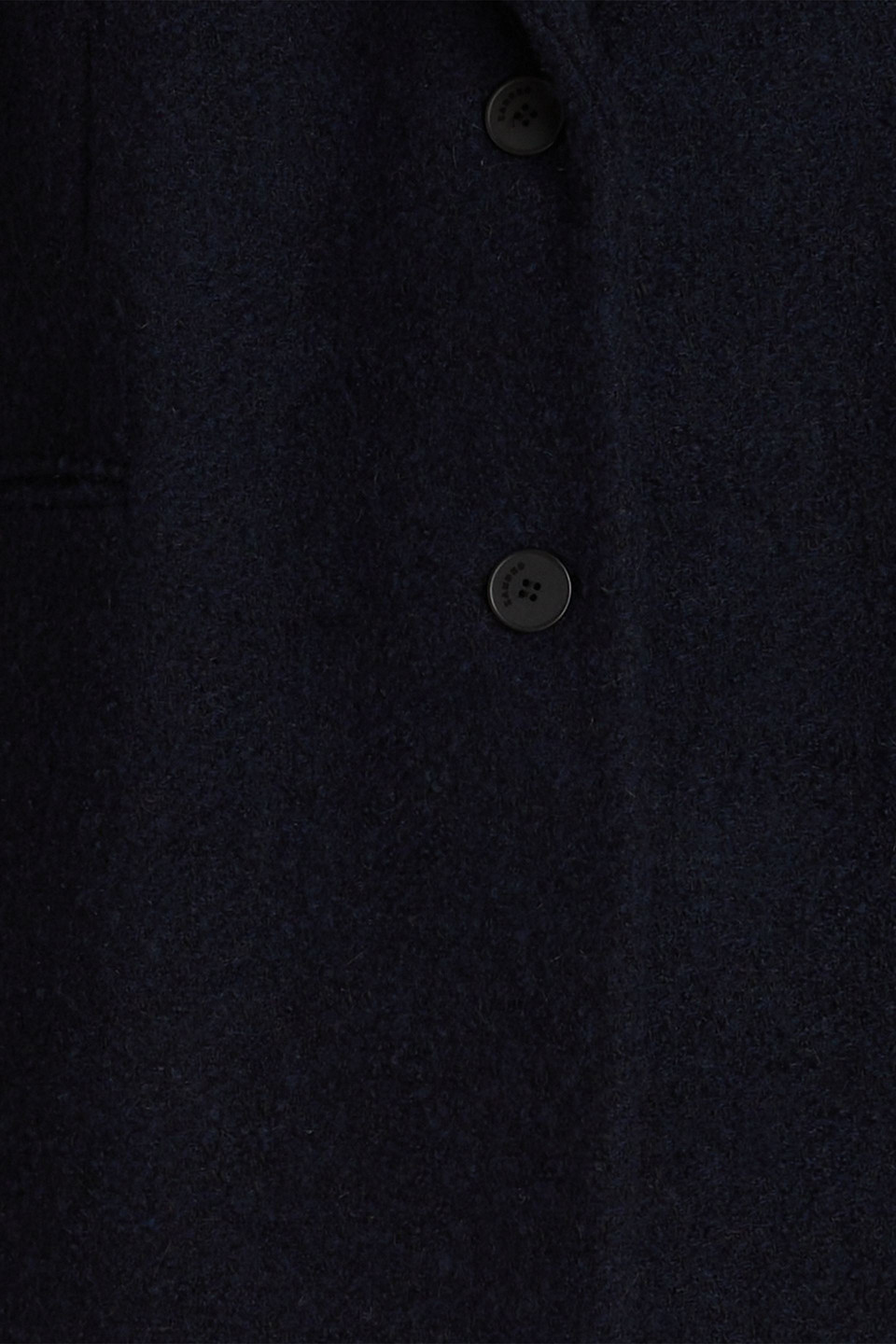 Sandro Bouclé-tweed Blazer In Navy