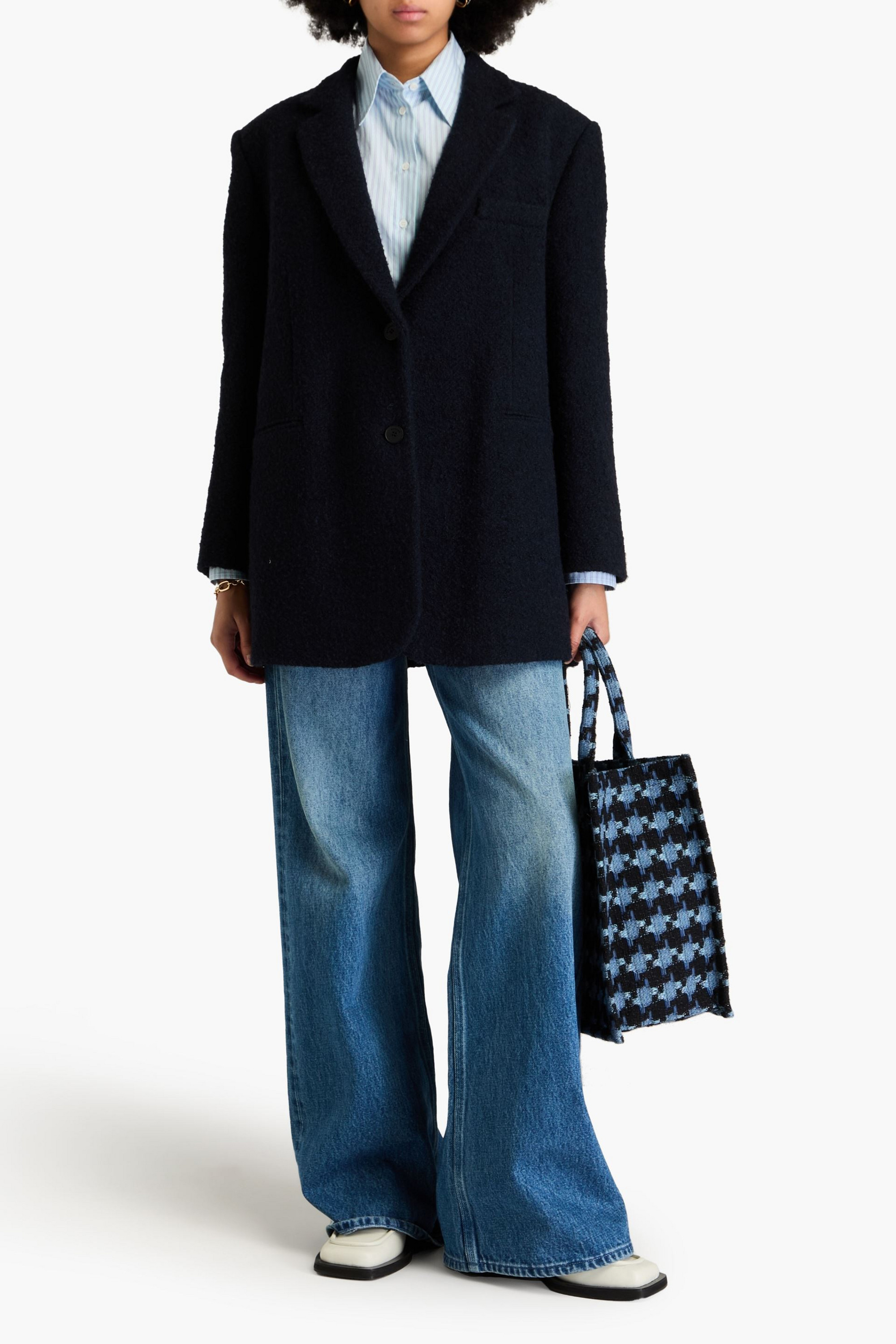 SANDRO Bouclé-tweed blazer