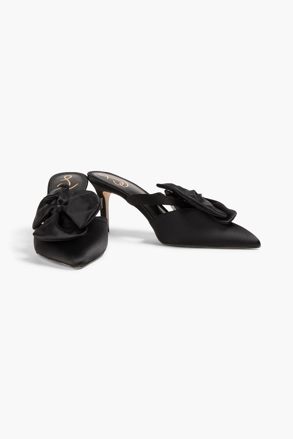 SAM EDELMAN Veranda Mules aus Satin mit Schleife