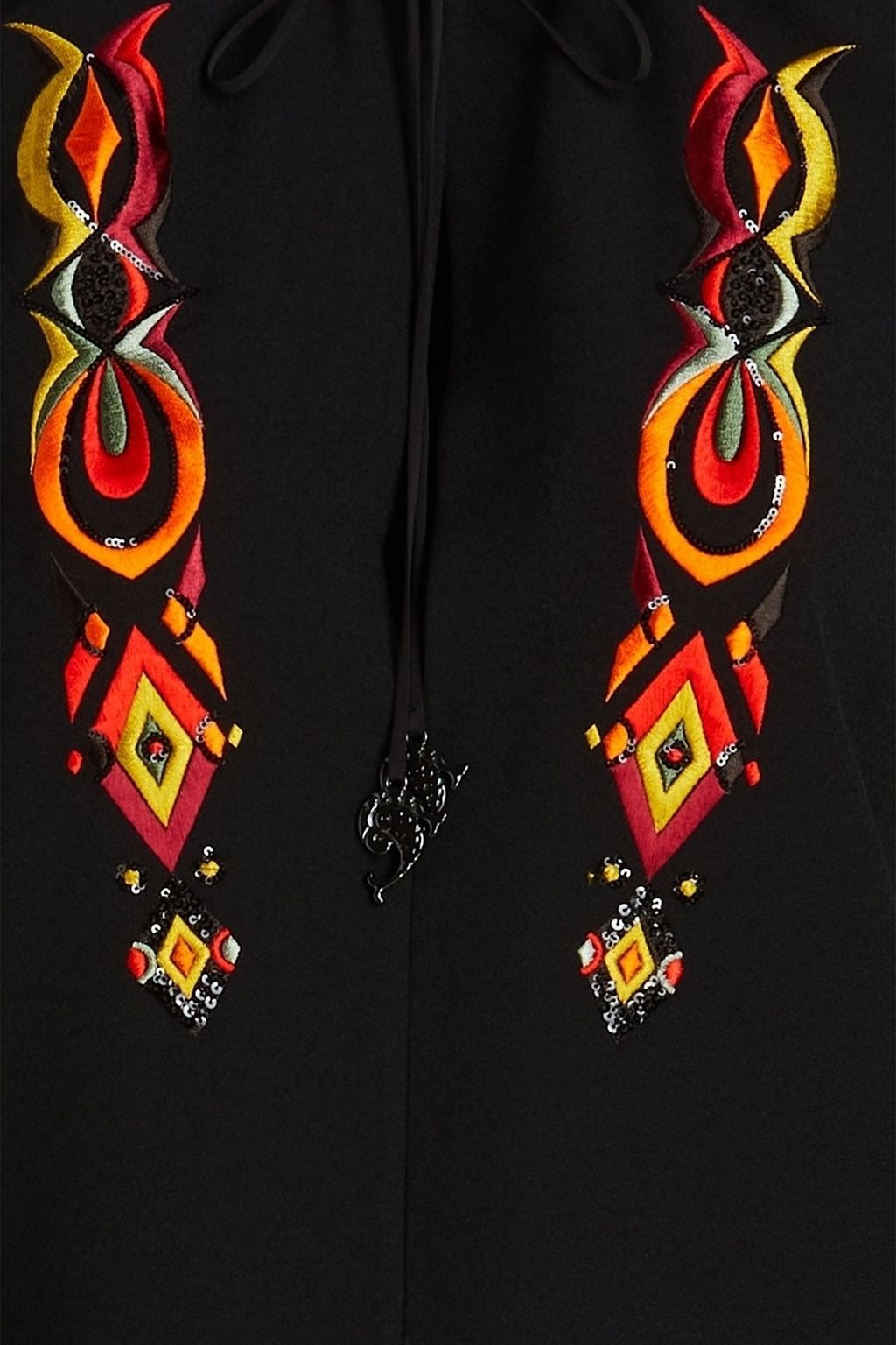 PUCCI بلوزة من الكريب المطاط بتصميم مطرّز