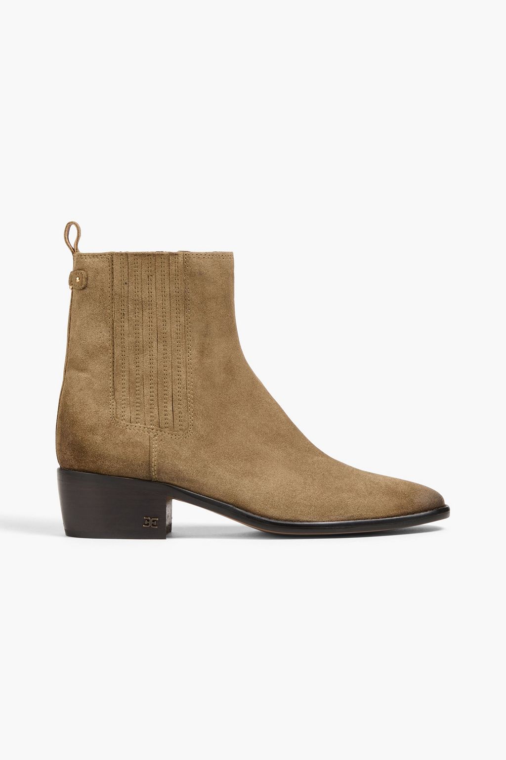 Bronson Ankle Boots aus Veloursleder graubraun EU 36.5