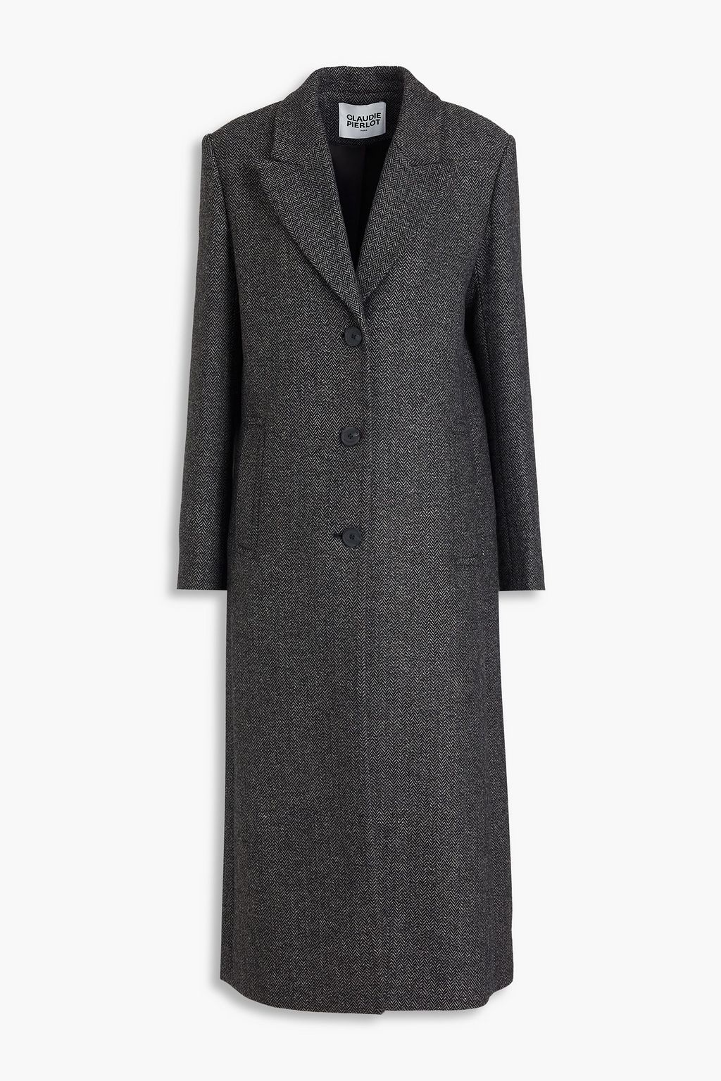 CLAUDIE PIERLOT Herringbone tweed coat THE OUTNET
