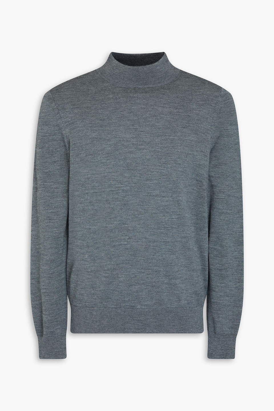 Sandro Mélange Wool Sweater In Gray