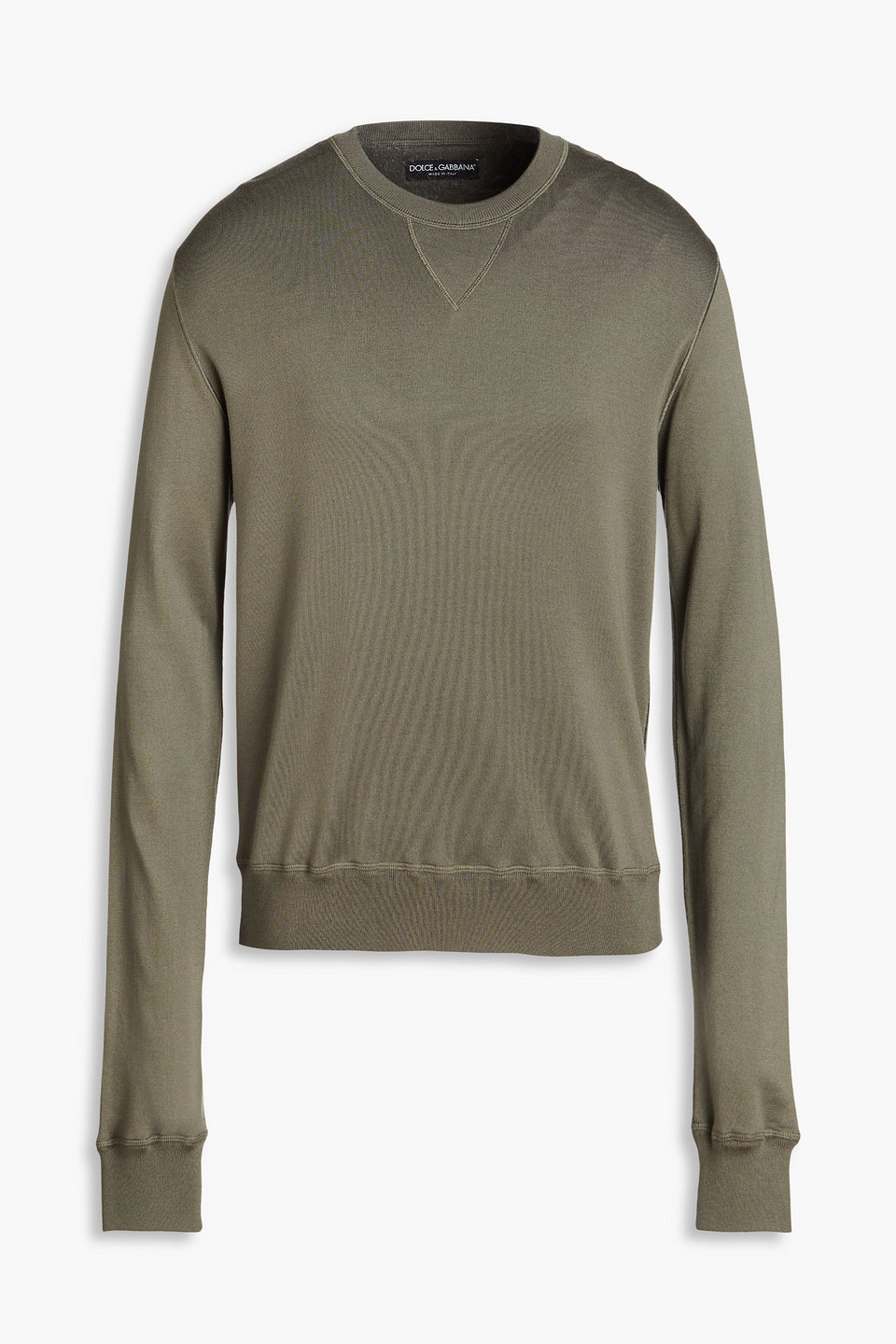 Dolce&Gabbana - Silk-jersey sweatshirt - Green - IT 50