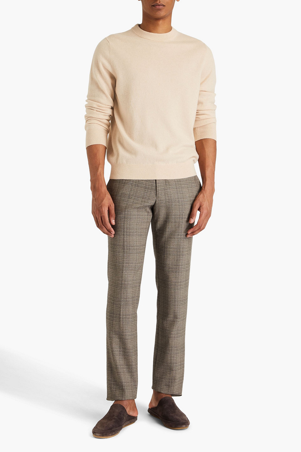 Sandro Cashmere Sweater In Cream