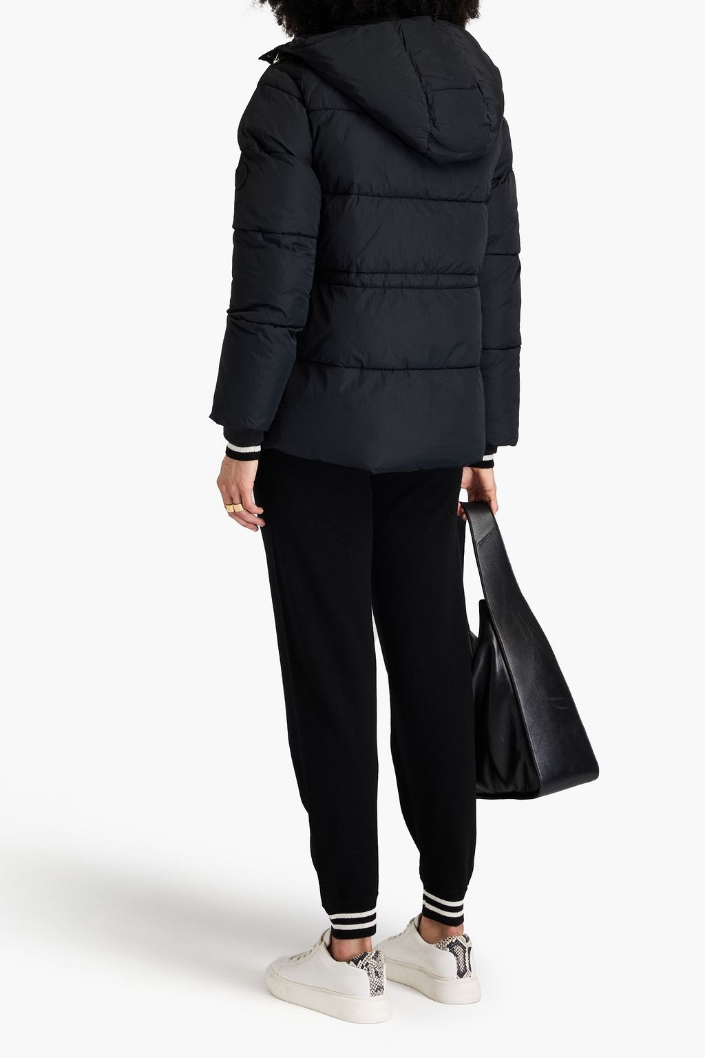 CLAUDIE PIERLOT جاكيت بقبعة من قماش عازل ومبطّن