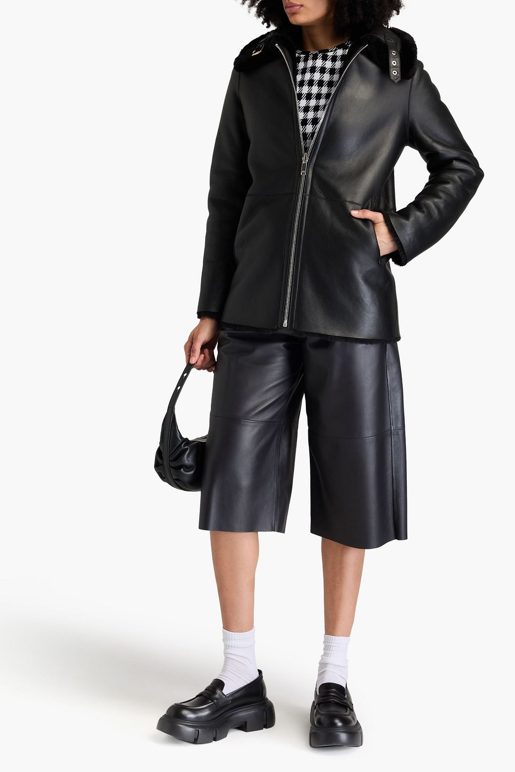 CLAUDIE PIERLOT 시어링 코트