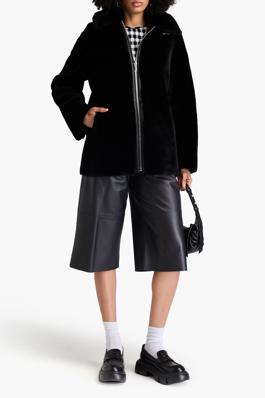 CLAUDIE PIERLOT 시어링 코트