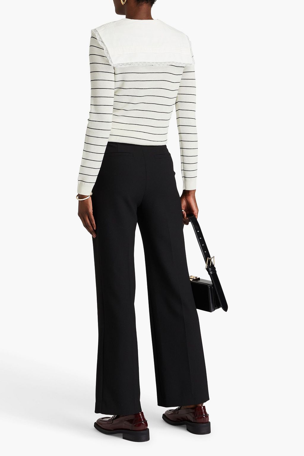 CLAUDIE PIERLOT 크레이프 부츠컷 팬츠