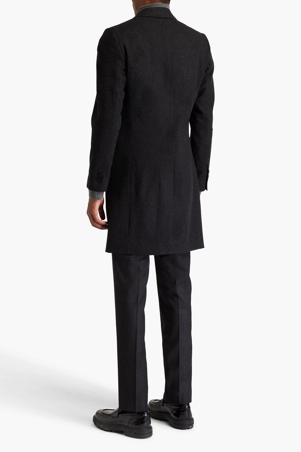 SANDRO Wool-blend felt coat