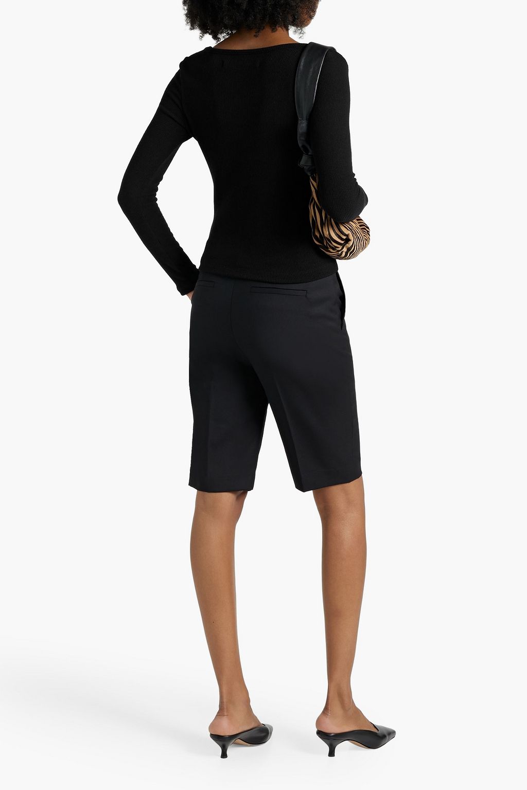 ENZA COSTA Ribbed-knit sweater