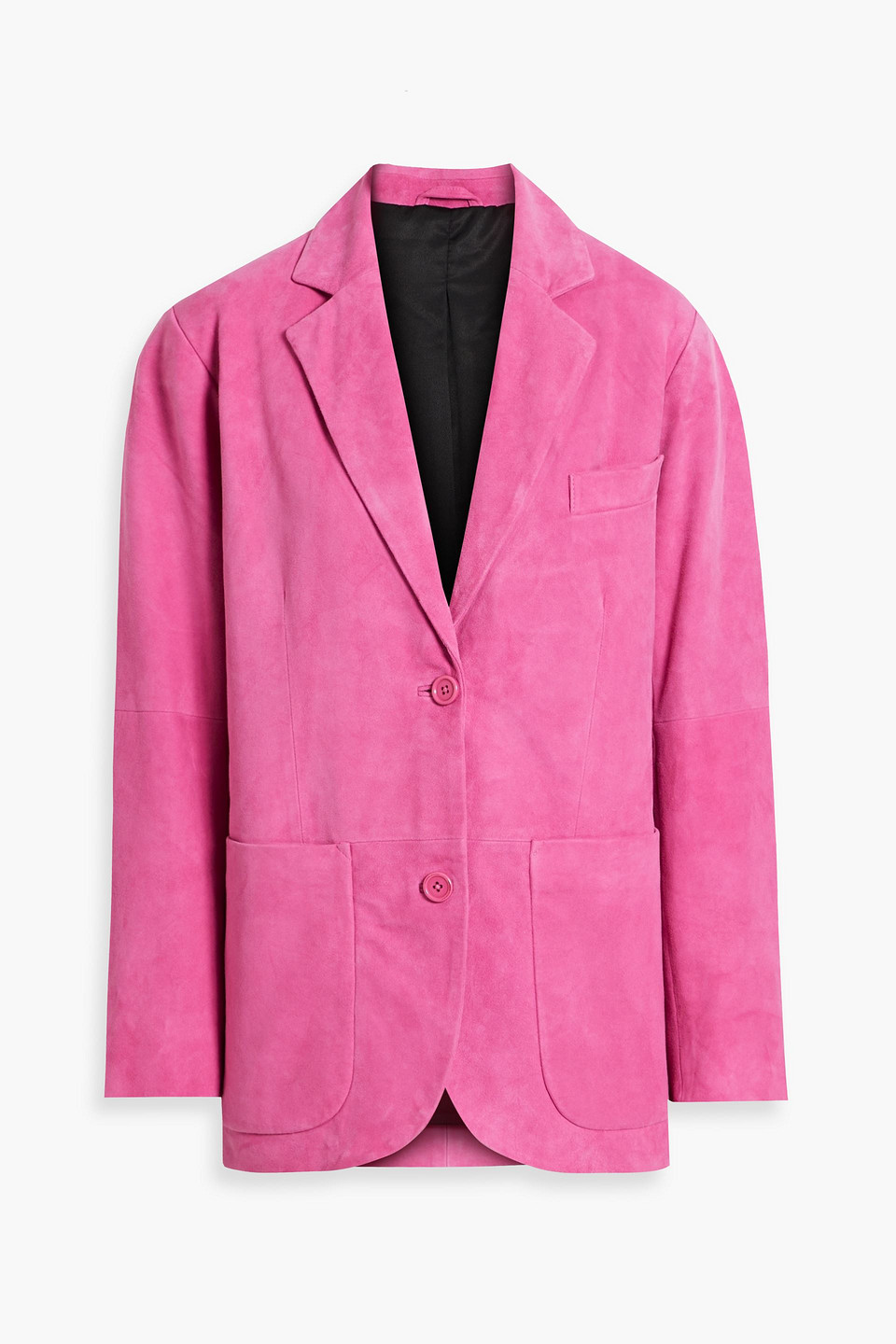 Stand Studio Resort Suede Blazer In Pink