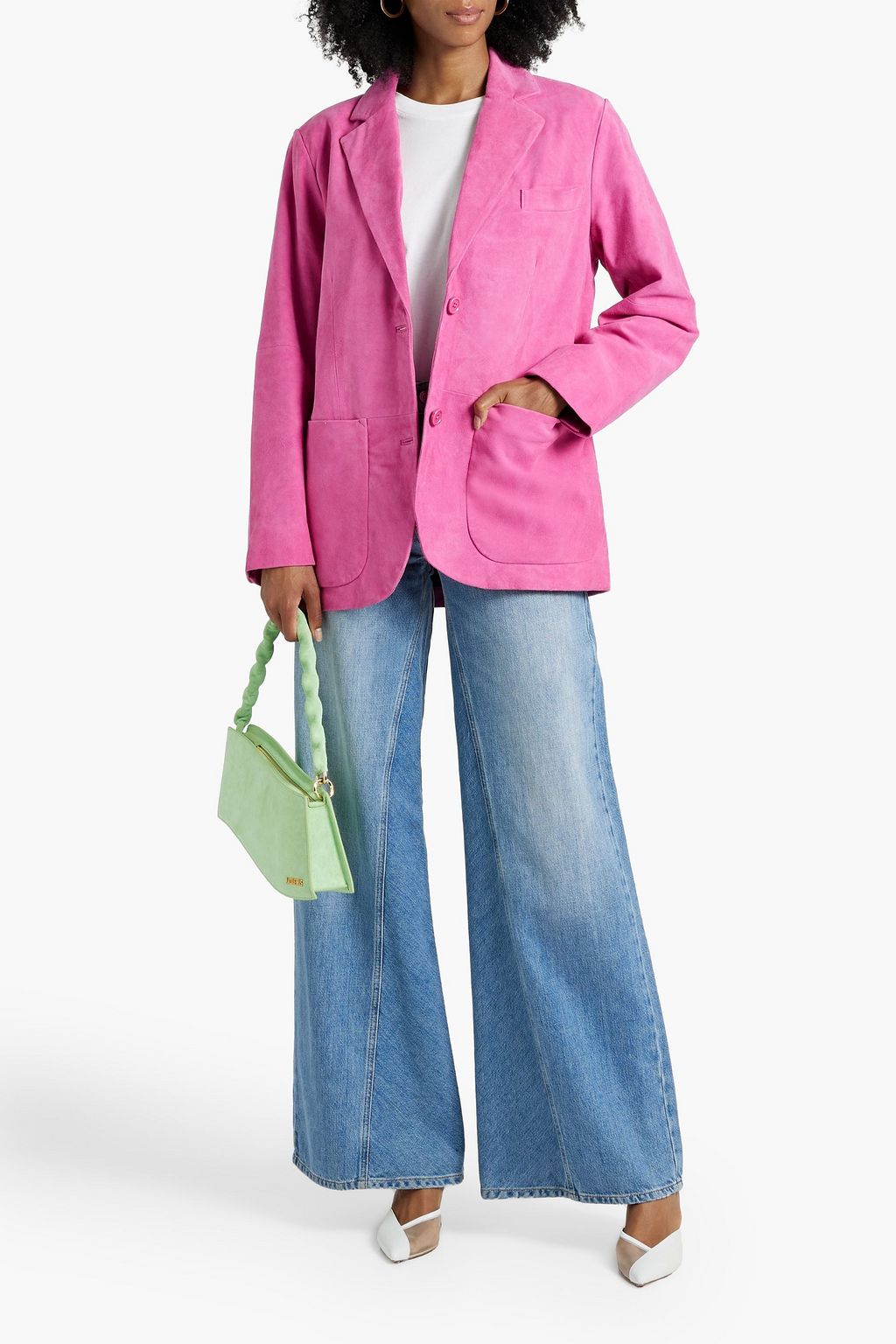 STAND STUDIO Resort suede blazer