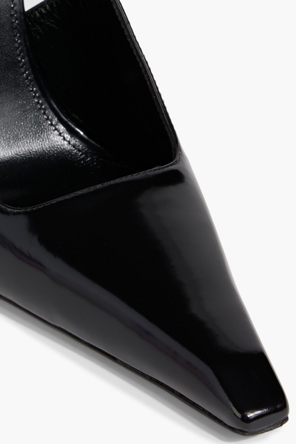 SAINT LAURENT Leather slingback pumps