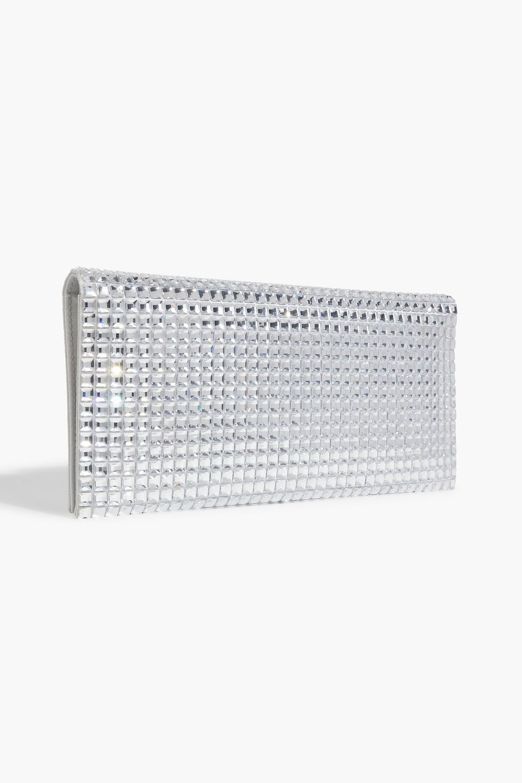 JUDITH LEIBER COUTURE Envelope Flap crystal-embellished satin clutch