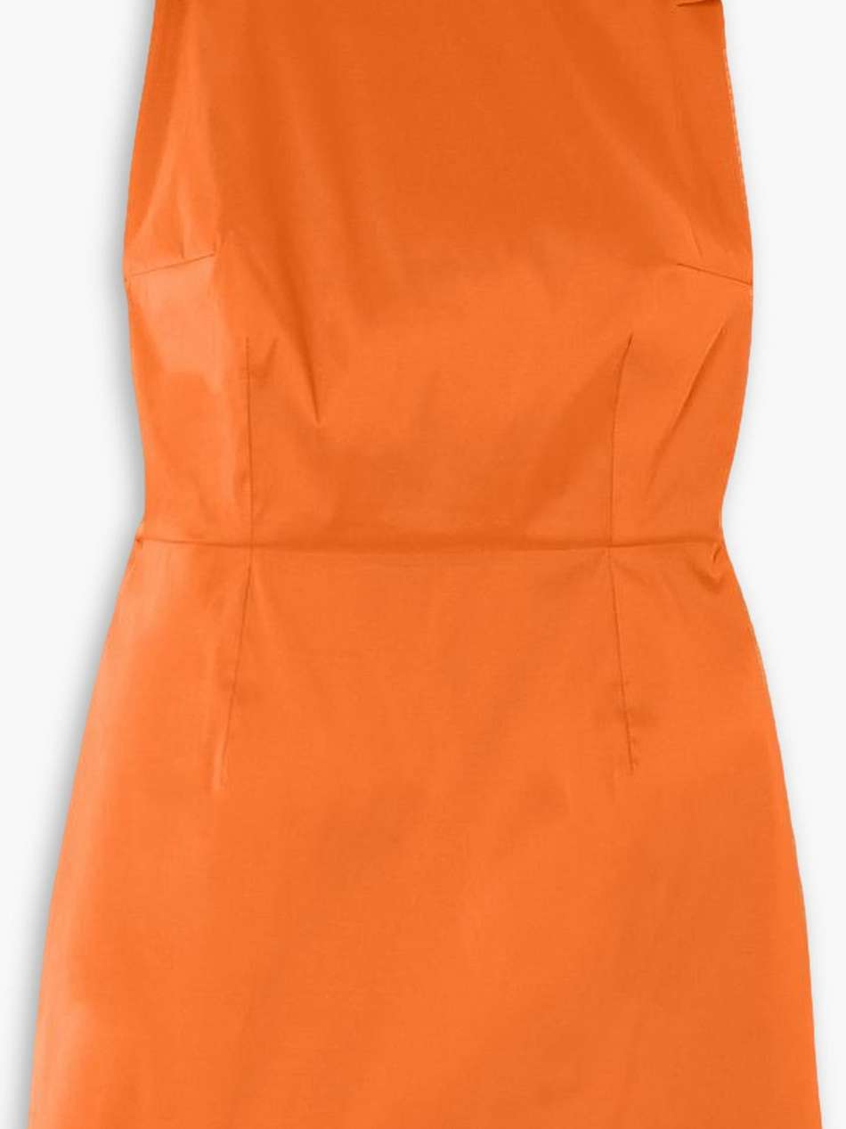 kim open-back bow-detailed taffeta mini dress