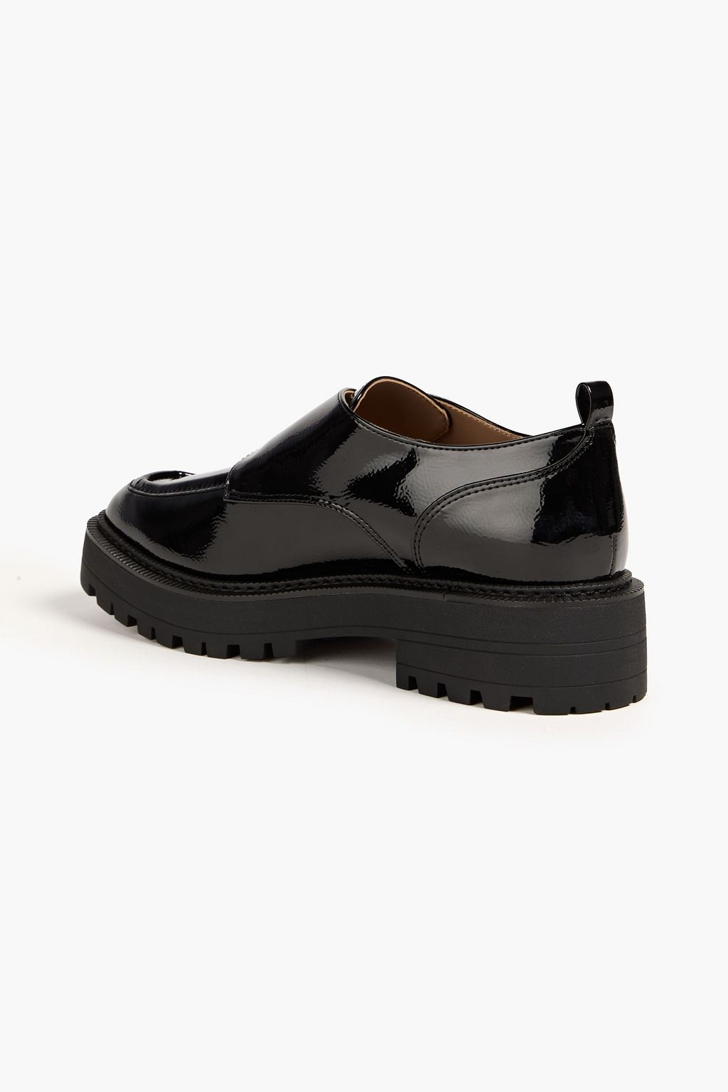 SAM EDELMAN Lora faux patent-leather loafers