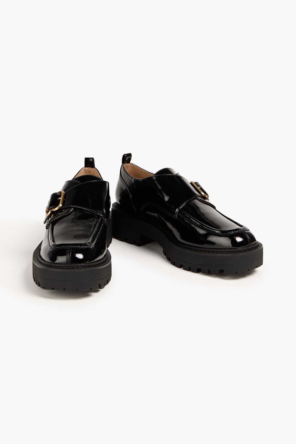 SAM EDELMAN Lora faux patent-leather loafers