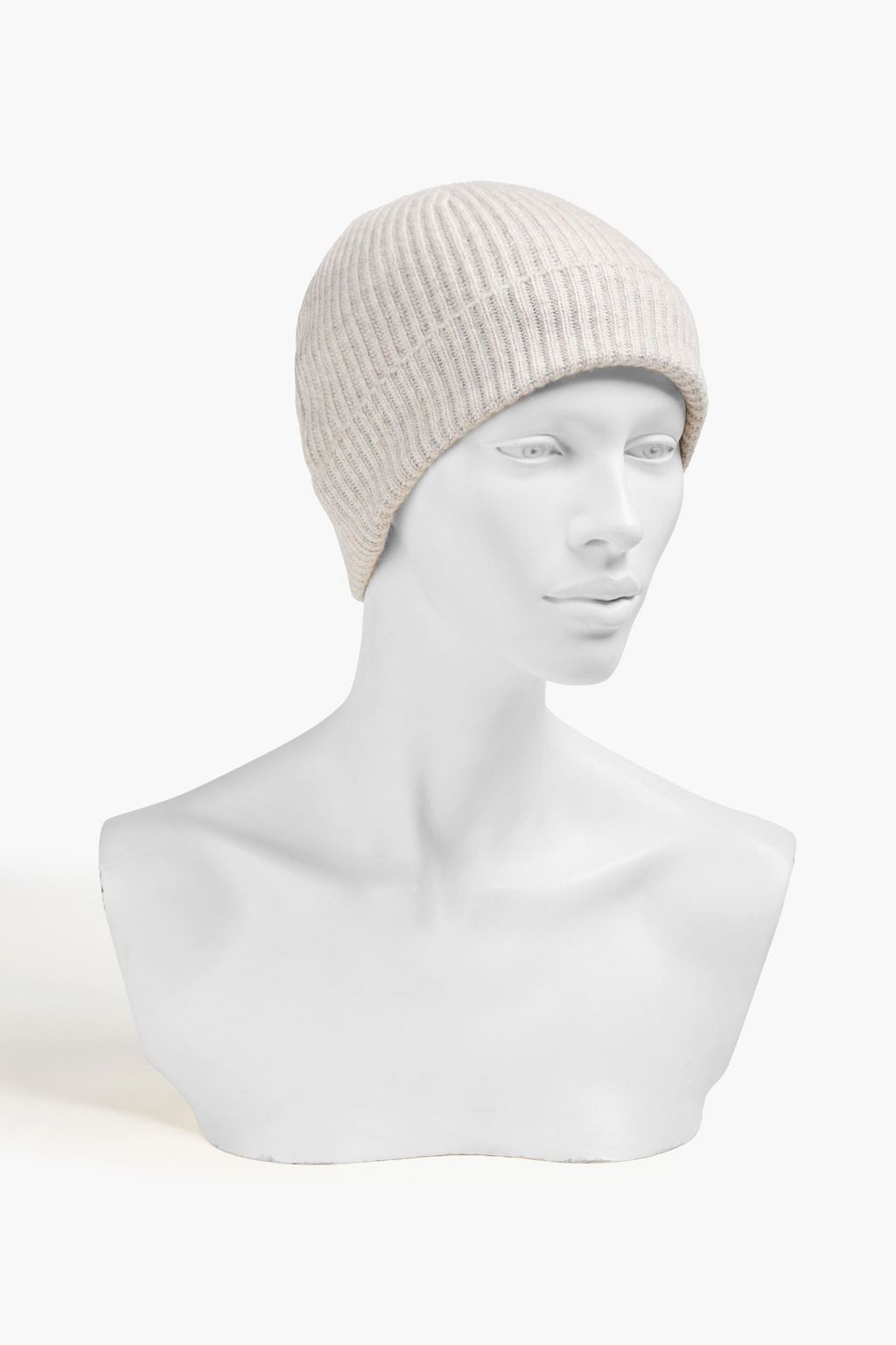 N.PEAL Ribbed cashmere beanie