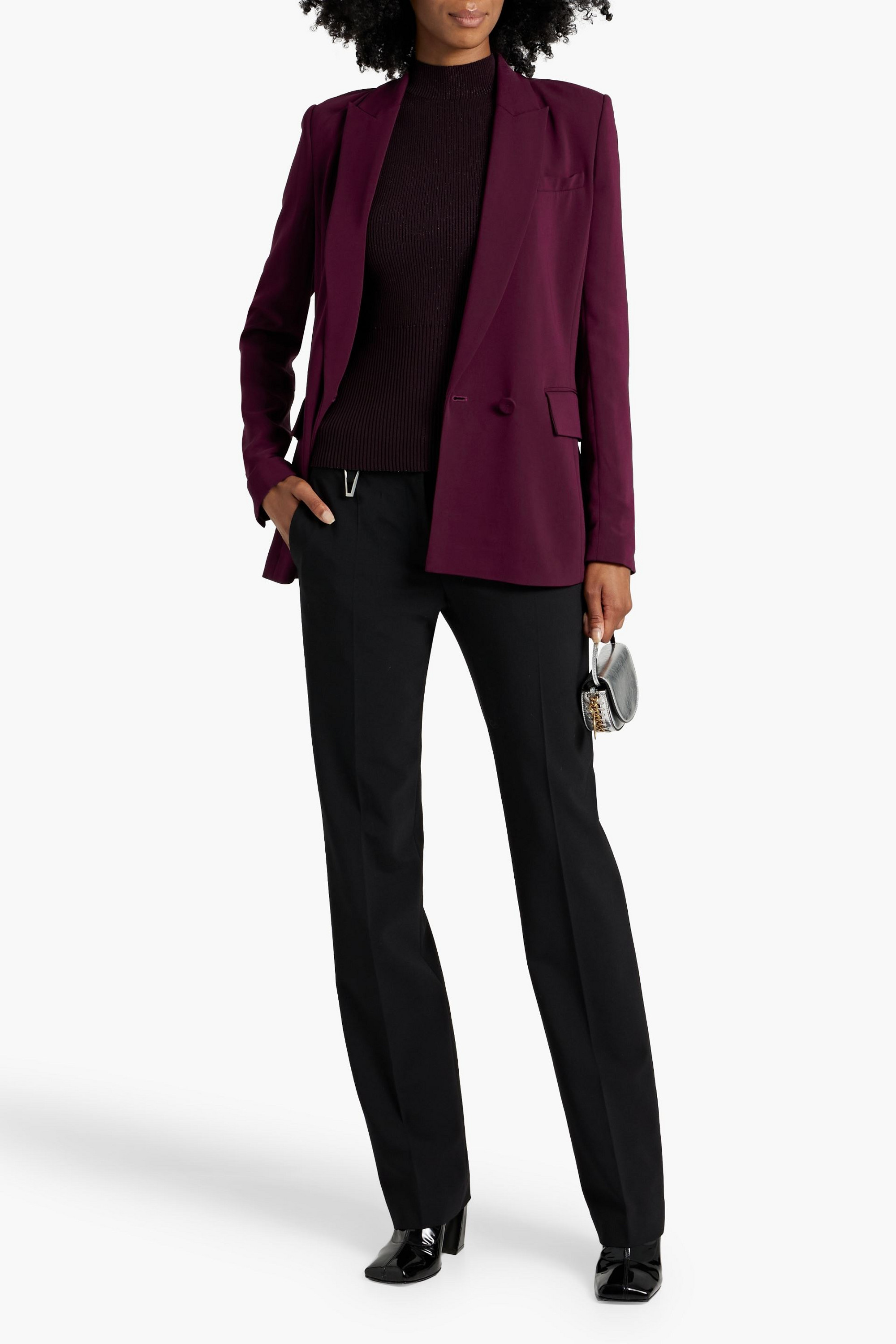 Diane von Furstenberg Salzburg double-breasted crepe blazer