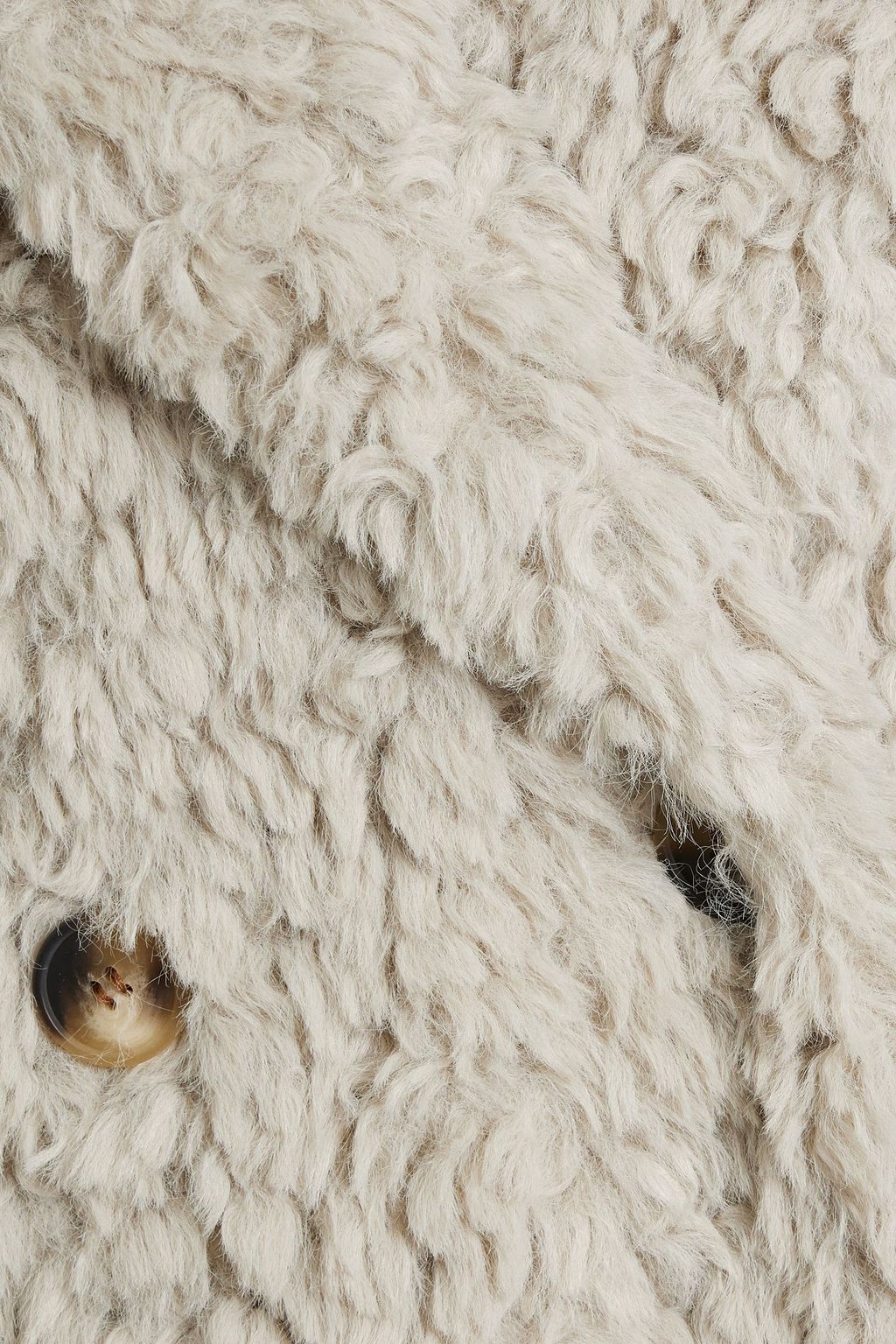 DIANE VON FURSTENBERG Melanie double-breasted faux shearling coat