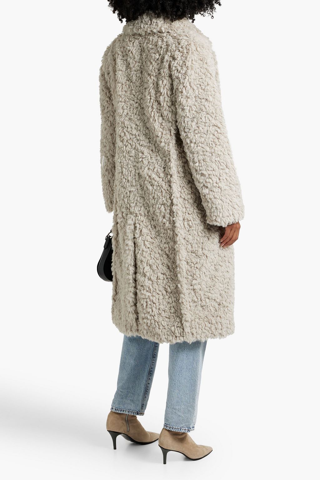 DIANE VON FURSTENBERG Melanie double-breasted faux shearling coat