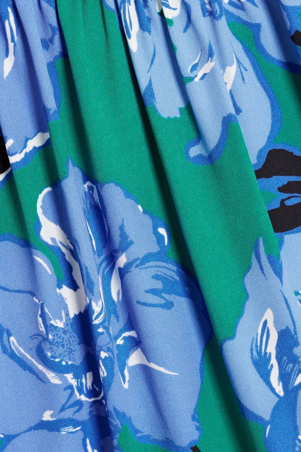 DIANE VON FURSTENBERG Waldo floral-print crepe blouse