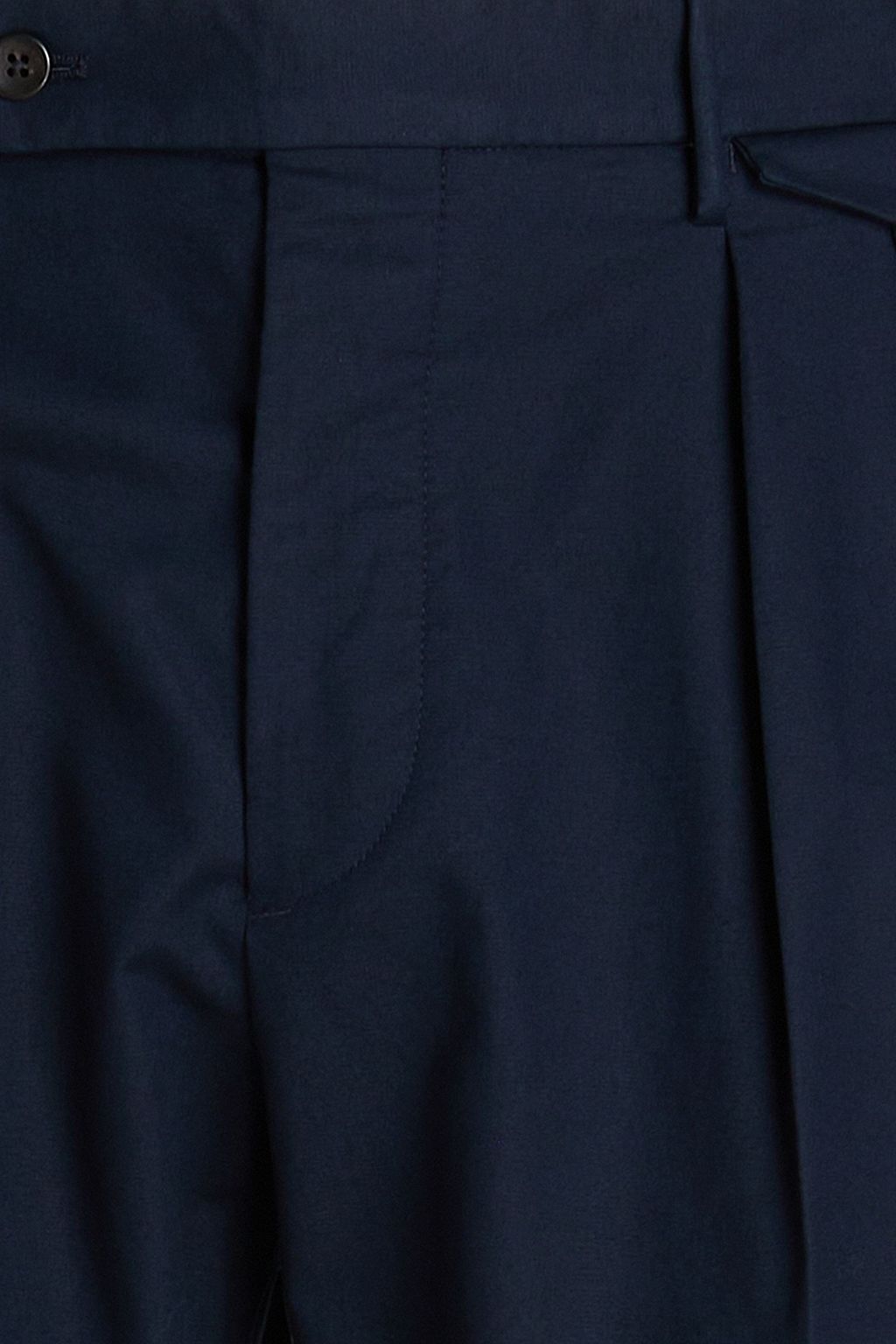 SLOWEAR بنطال من القطن من نسيج مطاط مزين بكسرات