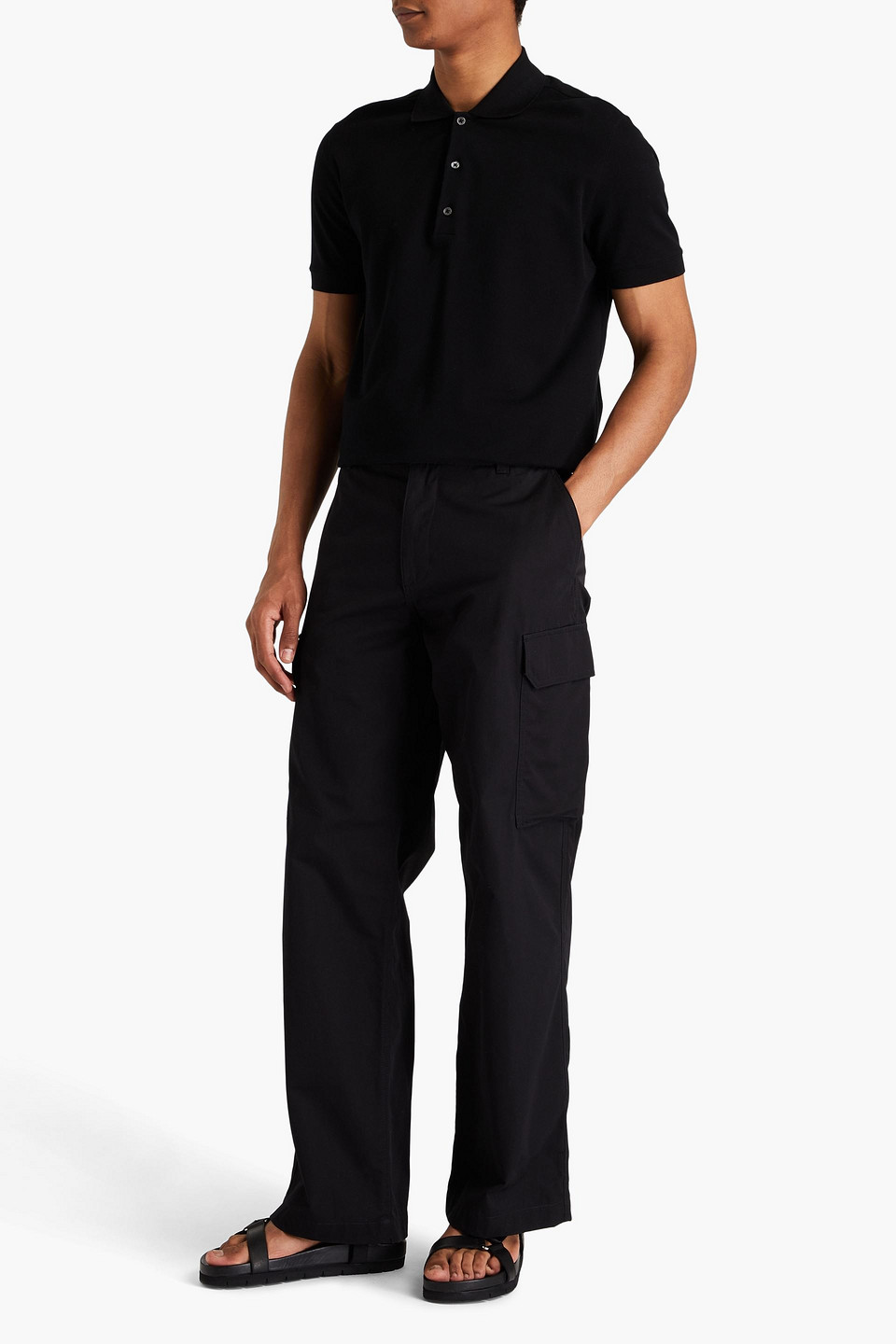  Sandro - Cargohose Aus Baumwoll-canvas - Schwarz - Fr 40 