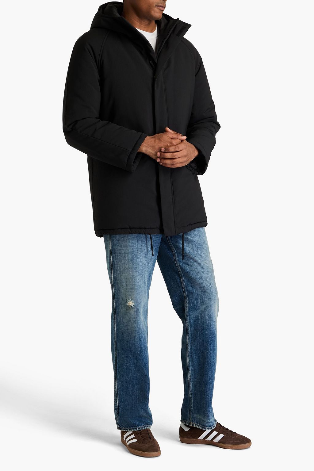 SANDRO Shell hooded parka