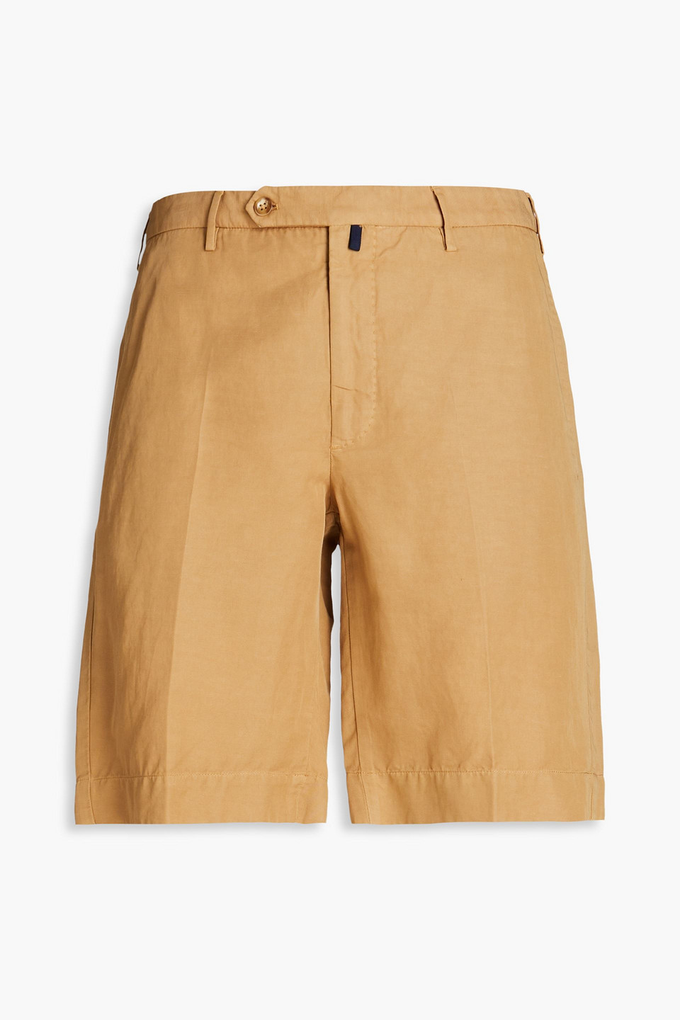 Slowear Incotex Linen And Cotton-blend Chino Shorts In Sand