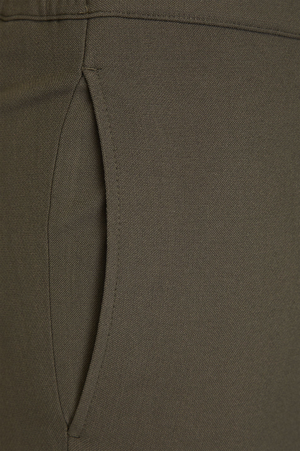 Sandro Woven Pants In Grey Green