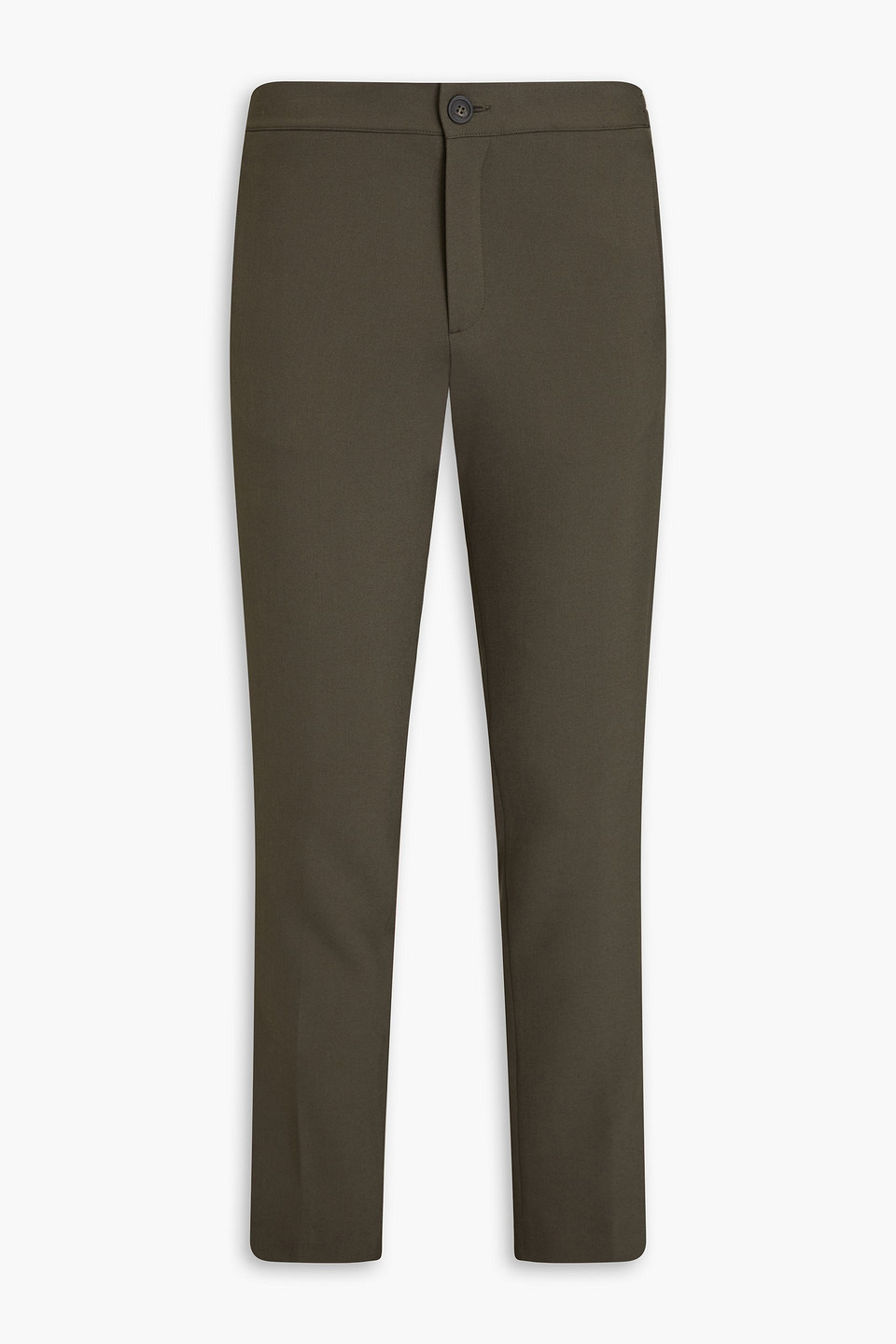 Sandro Woven Pants In Grey Green
