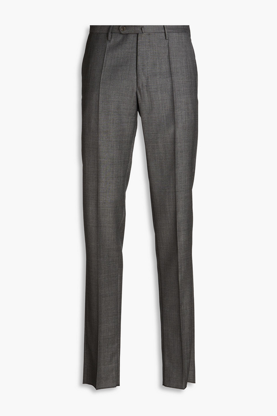 Slowear Incotex Sharkskin Slim-fit Wool Pants In Gray