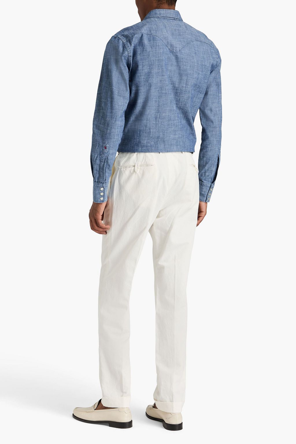 SLOWEAR Incotex pleated cotton-blend twill chinos