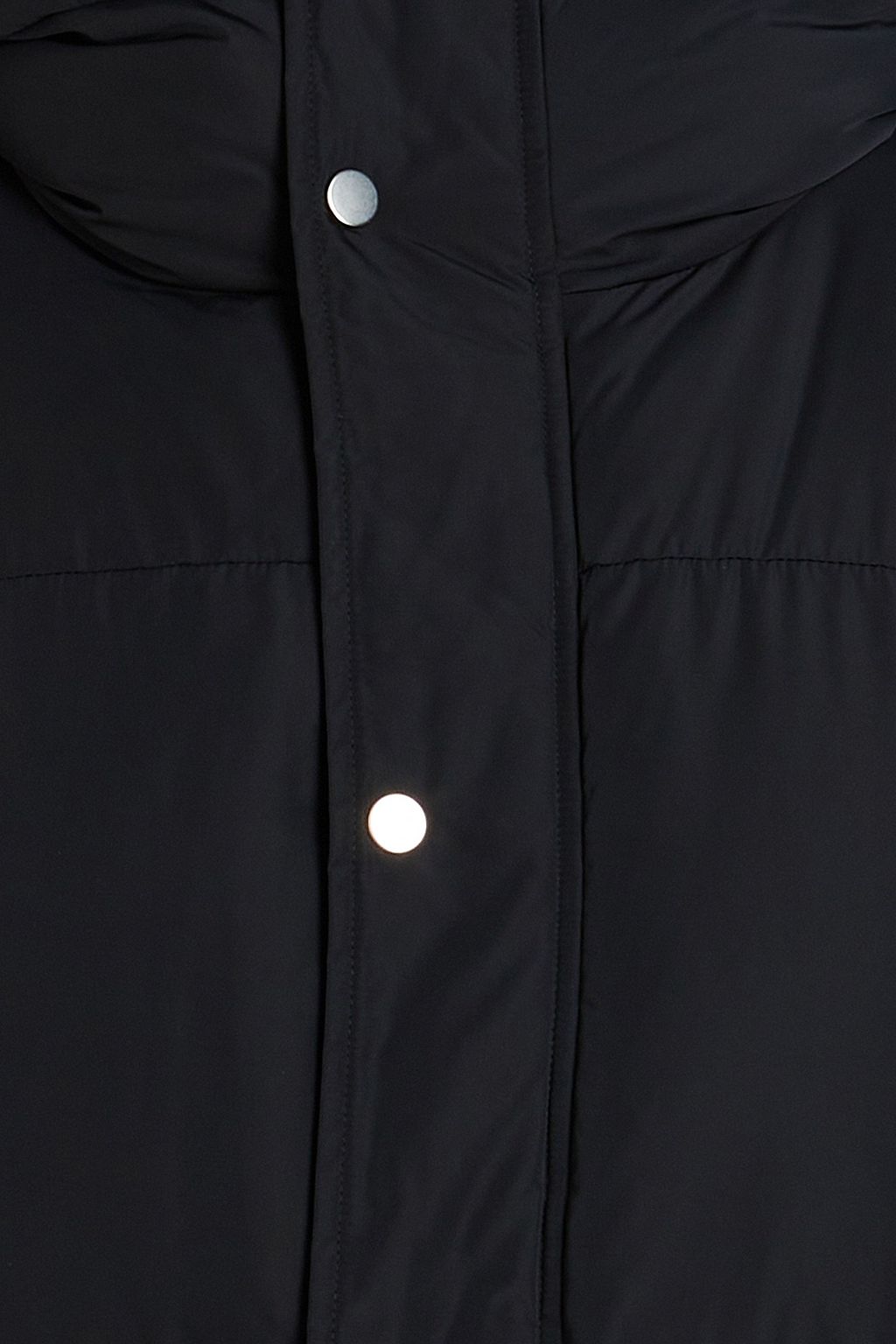 SANDRO Quilted shell hooded jacket