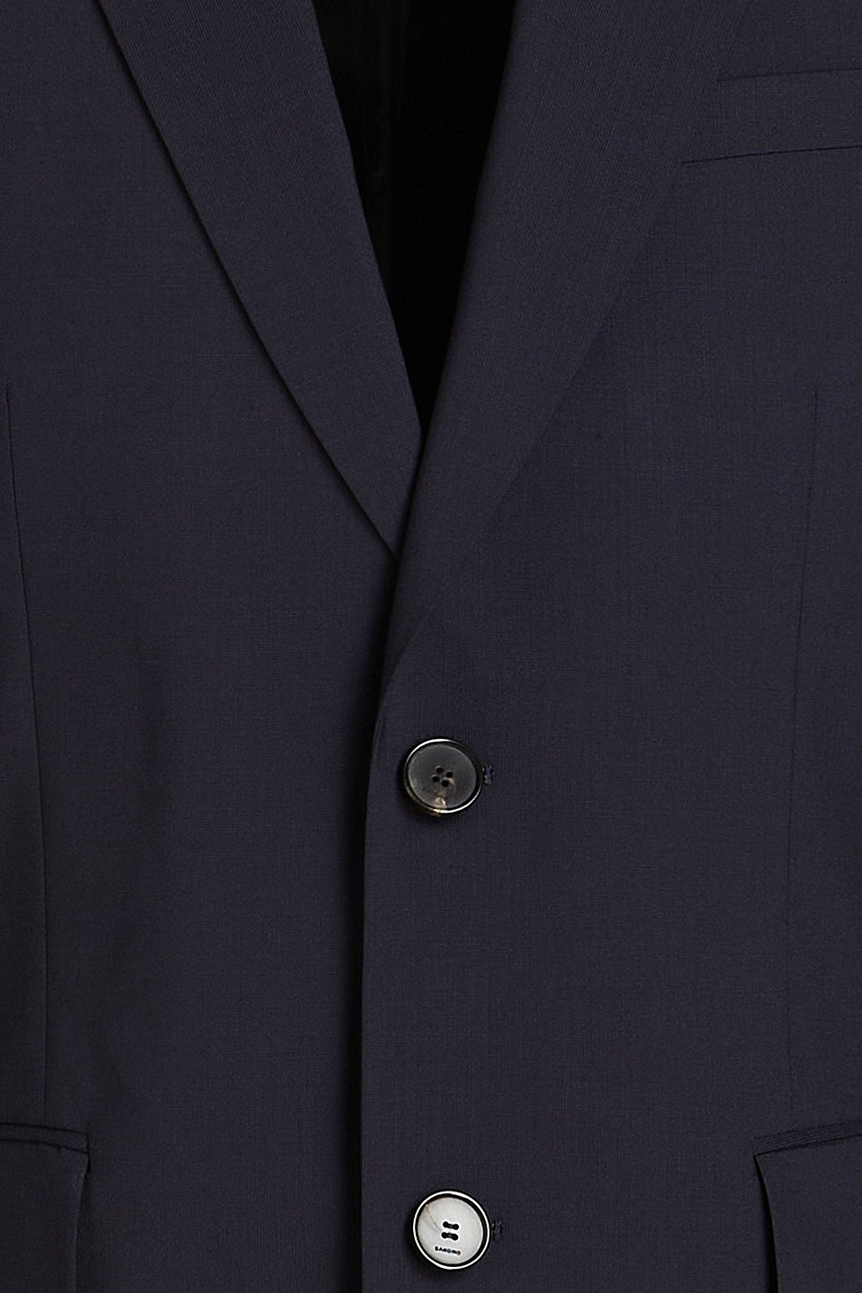Sandro Wool-blend Blazer In Marineblau