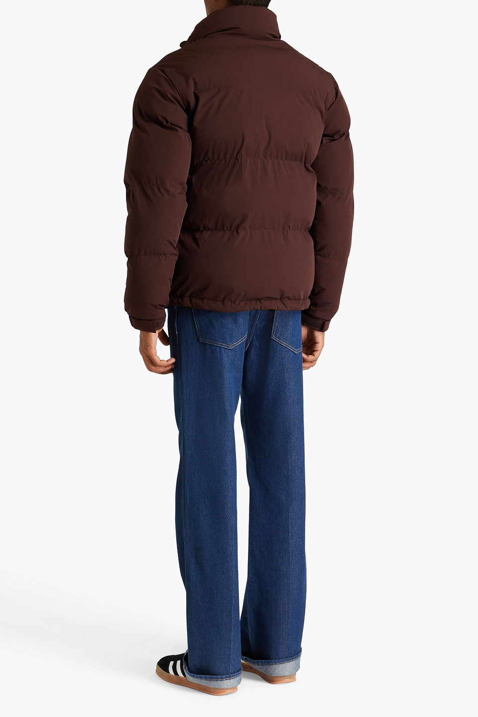  Sandro - Quilted Shell Jacket - Brown - Xs 