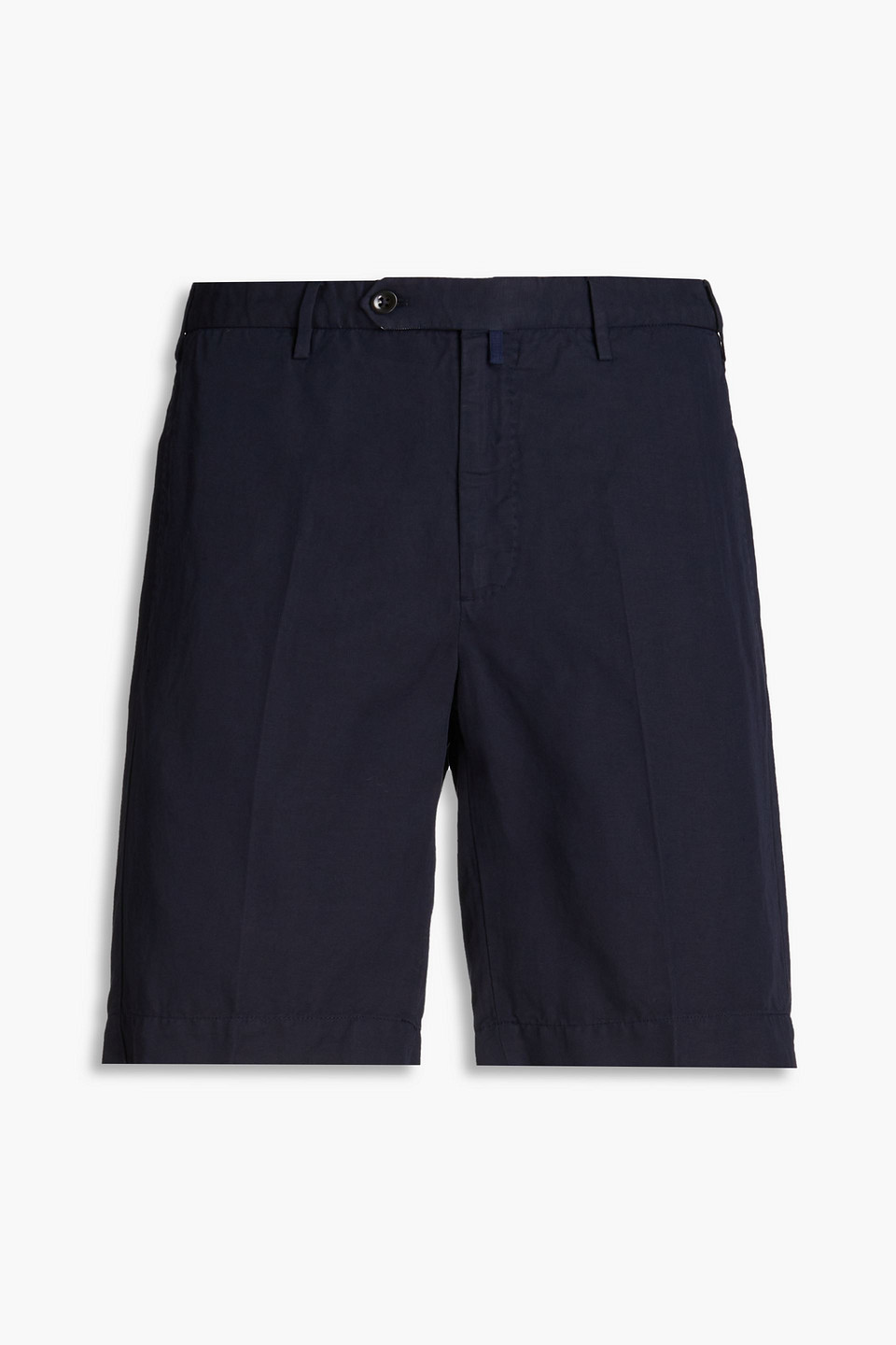 Slowear Incotex Linen And Cotton-blend Chino Shorts In Navy