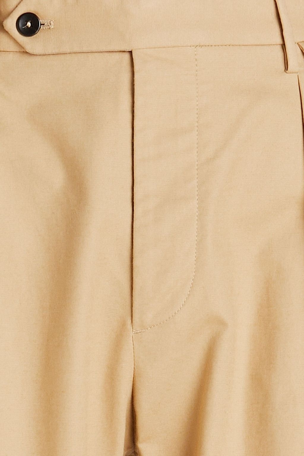 SLOWEAR بنطال من القطن من نسيج مطاط مزين بكسرات