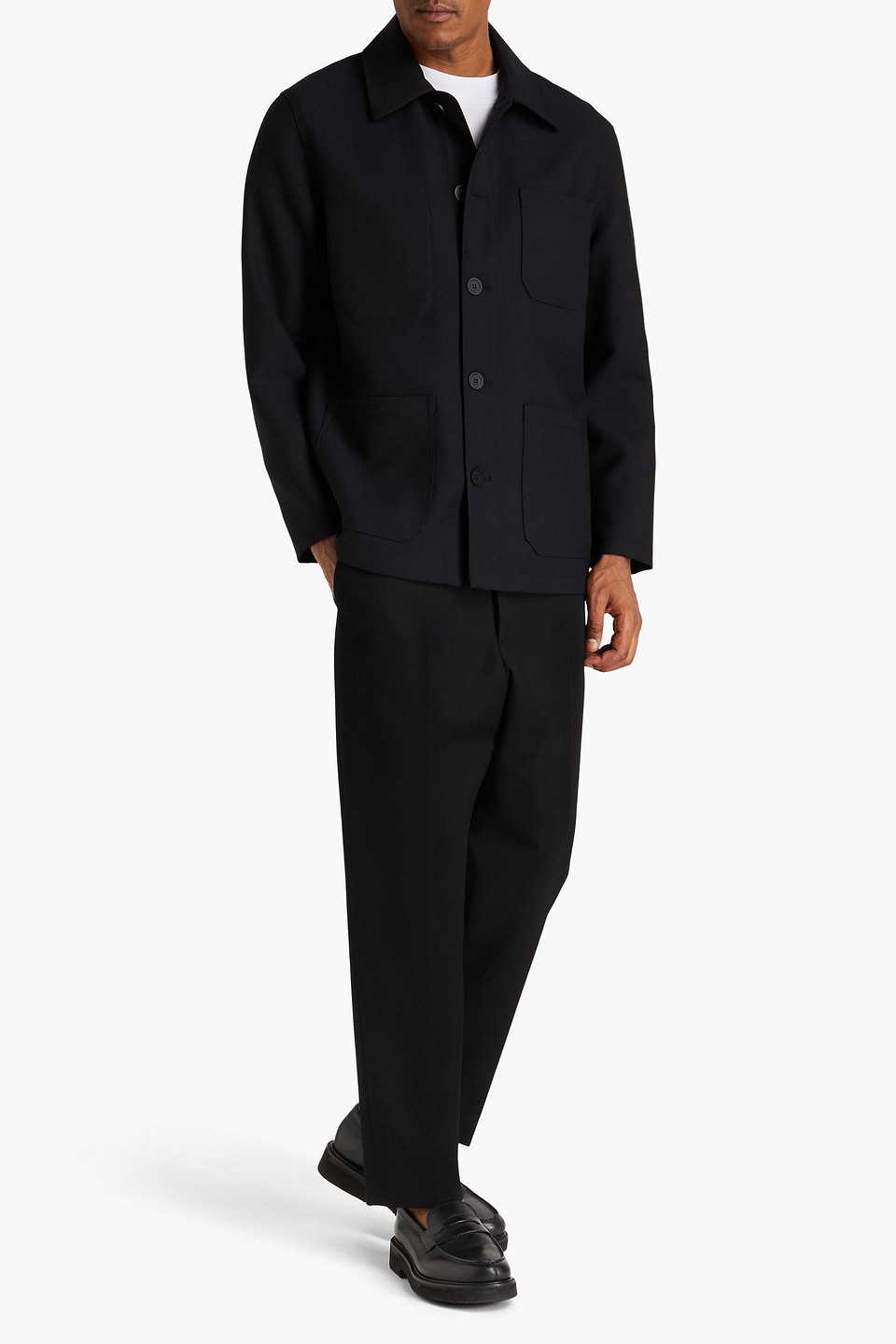  Sandro - Twill Jacket - Blue - S 