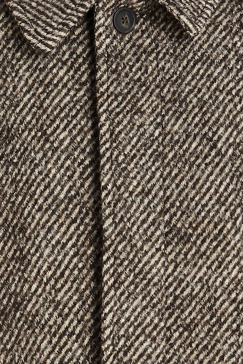 SANDRO Brushed wool-twill coat